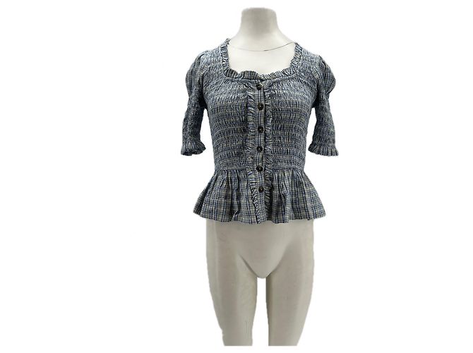 Autre Marque Top de algodón azul DAMSON MADDER