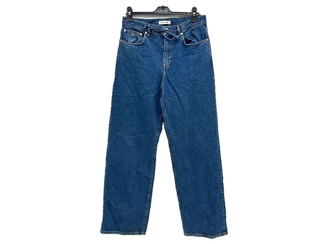 Vaqueros Lacoste azules de algodón talla 36 