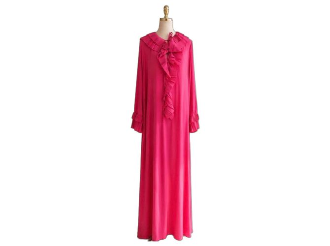 Autre Marque P.A.R.O.S.H. Ruffled Maxi Dress - Pink