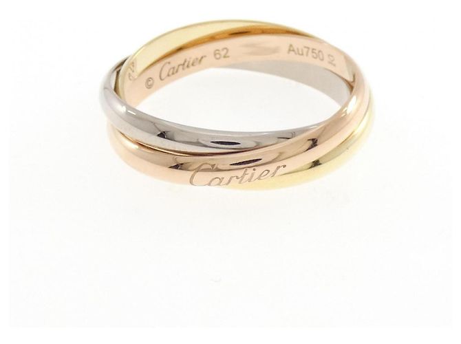 Anello Cartier Trinity in oro rosa bianco e giallo 18K