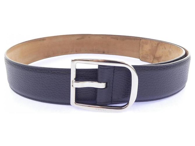 Gucci 449716 Navy Standard Belt Navy blue