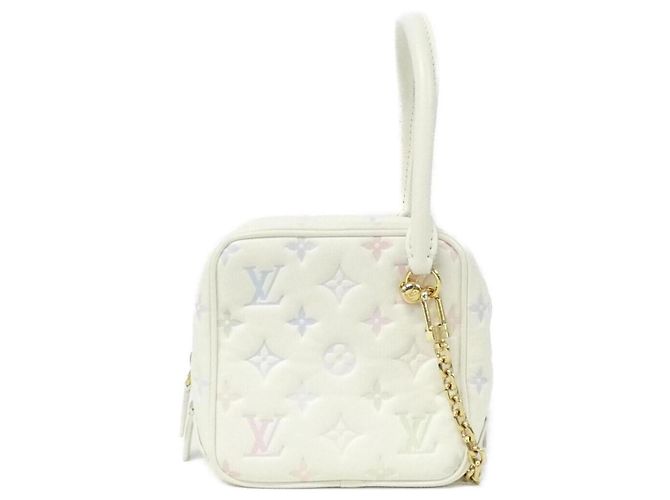 Sac carré Louis Vuitton M23059 Sac à main Blanc Multicolore