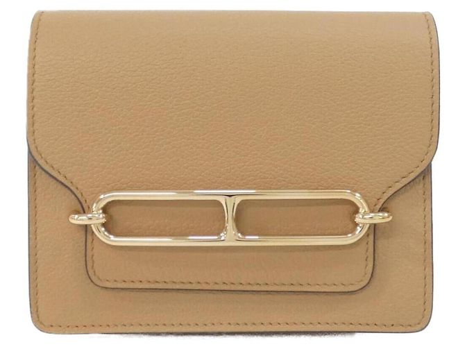 Hermès Hermes Luli Slim Bicolor Wallet Brown