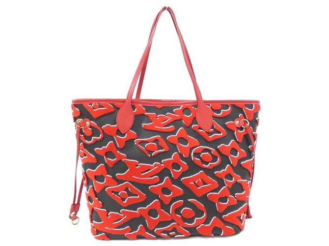 Bolsa Louis Vuitton LVxUF Neverfull MM Preto Vermelho