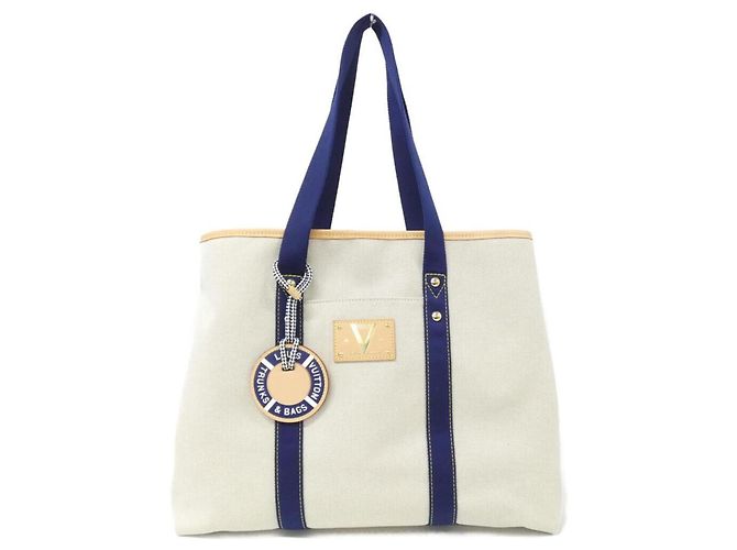 Escale Handtasche Louis Vuitton Weiß Blau