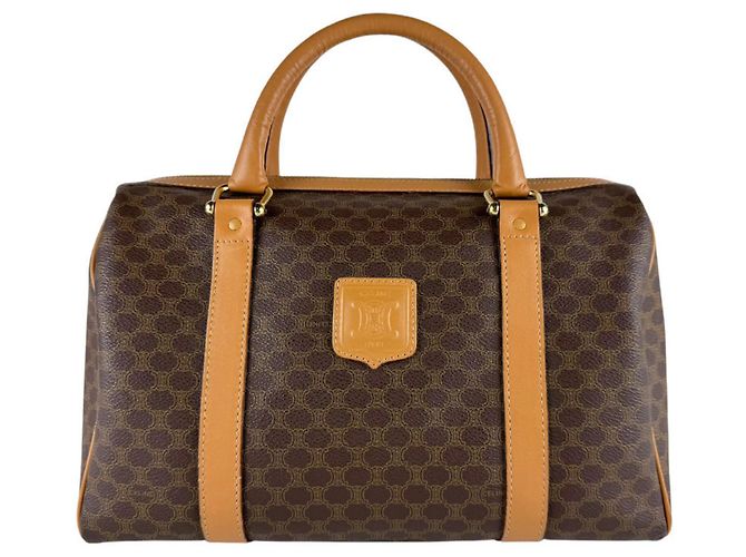 Céline Sac à main Boston Celine Marron