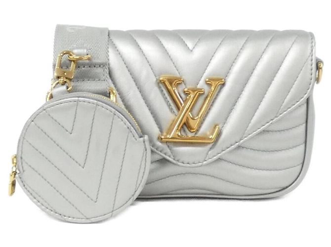Bolsa de Ombro Louis Vuitton New Wave Multi Pochette Prata