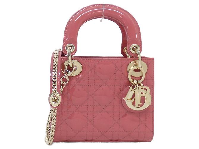 Mini bolsa Lady Christian Dior Rosa