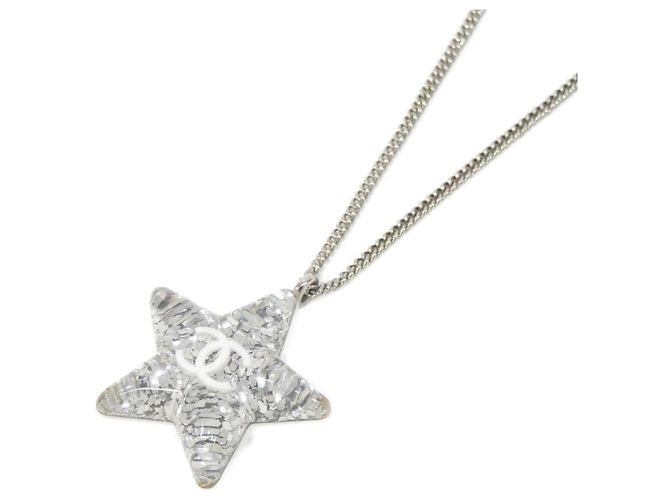 Collar Chanel ABF131 Plata Blanco