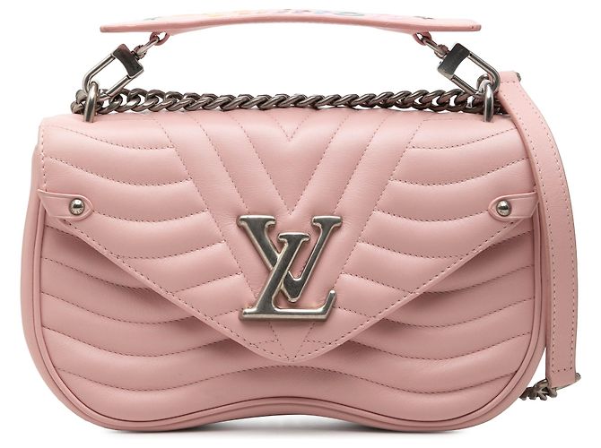 Bolsa Louis Vuitton Pink New Wave Chain Bag MM Rosa
