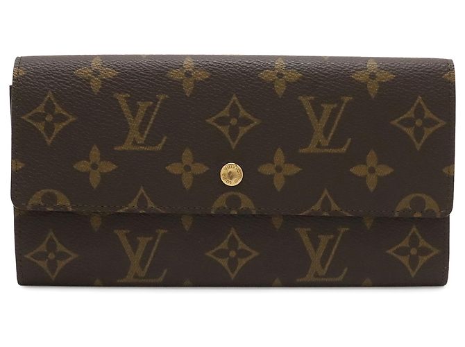 Cartera Larga Louis Vuitton Marrón Monogram Castaño