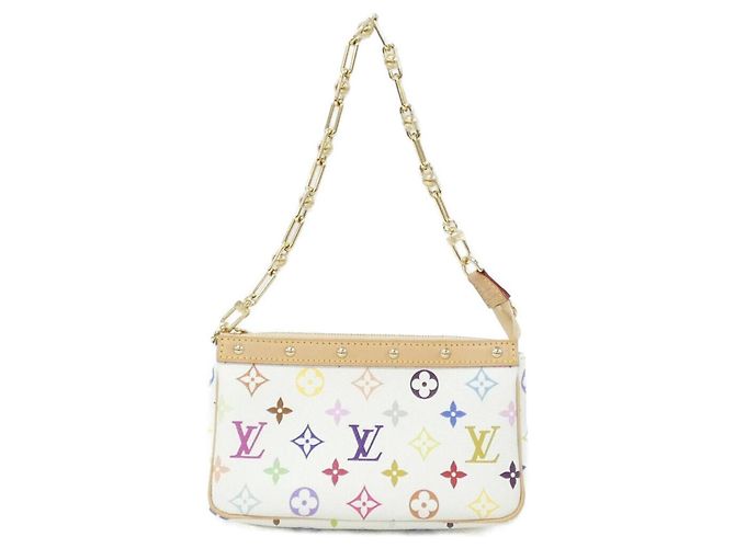 Louis Vuitton Pochette Accessoires Multicolor M13404 Blanc