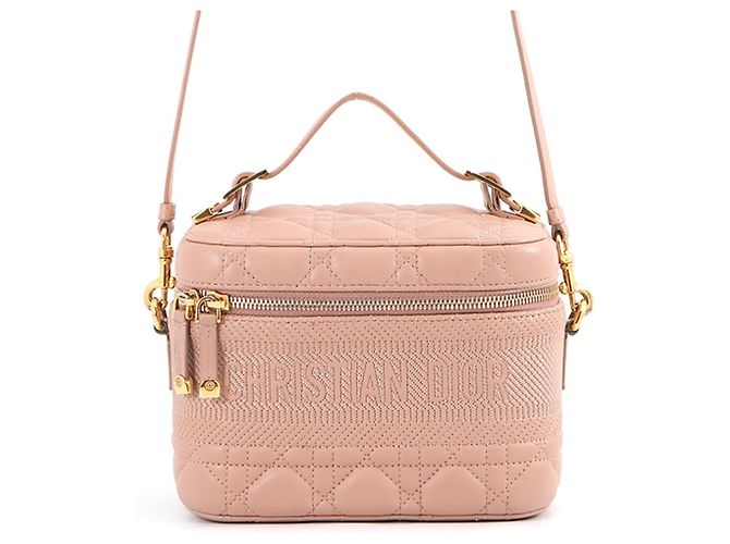 Bolsa Vanity Cannage Christian Dior Bege
