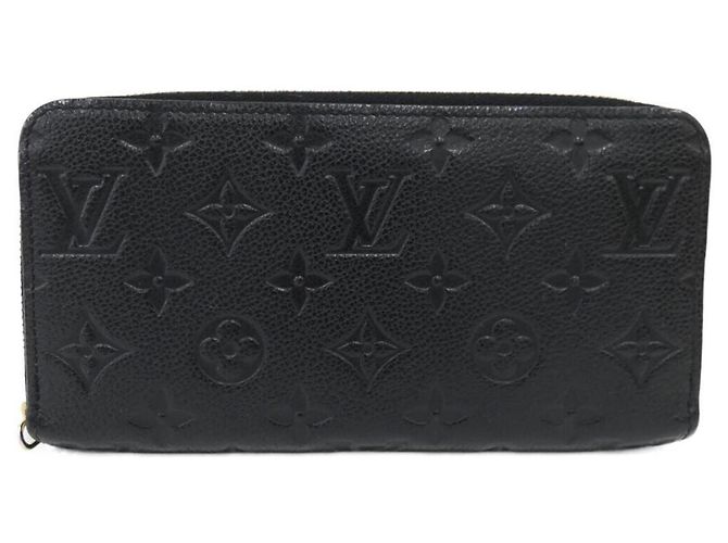 Louis Vuitton Monogram Empreinte Zippy Wallet Schwarz