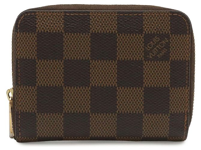 Monedero Zippy Damier Louis Vuitton Castaño