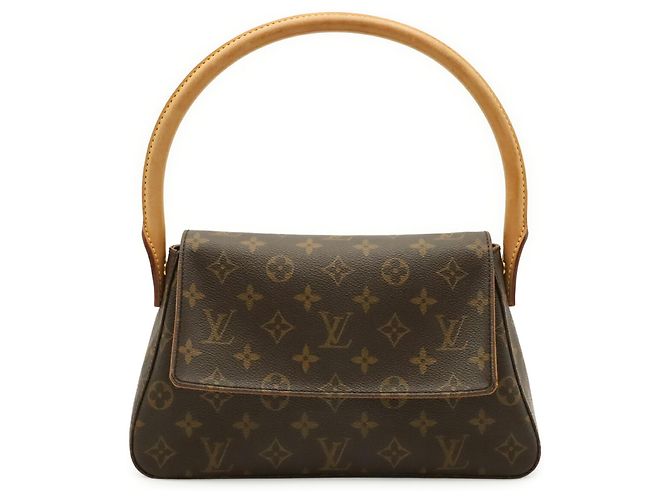 Bolsa de Ombro Louis Vuitton Monogram Mini Looping Marrom