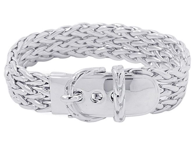 Hermès Pulseira Charm Hermes em Prata 925