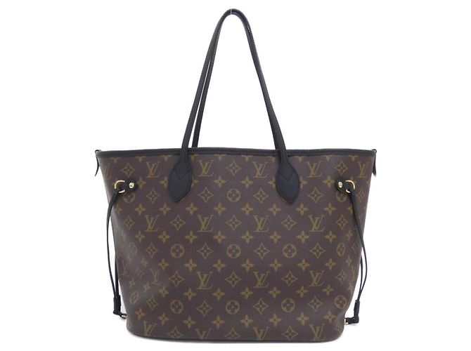 Louis Vuitton Monogram Neverfull Inside Out MM M28351 Handtasche Braun Schwarz