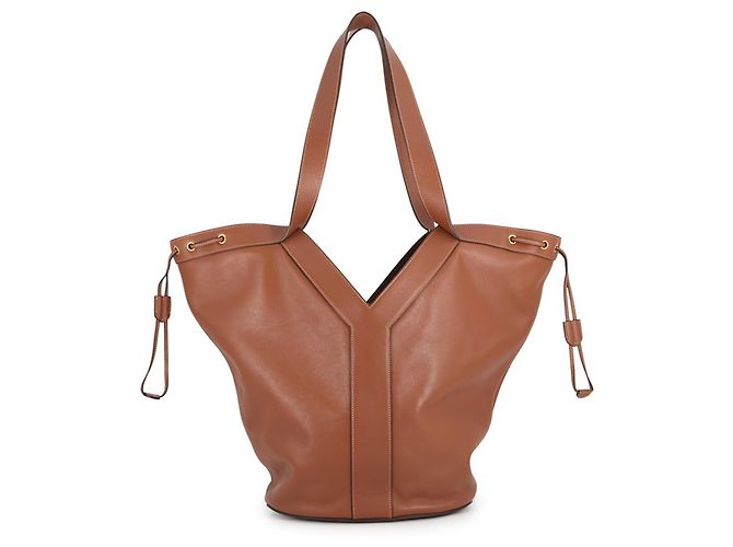 Sac cabas Yves Saint Laurent Paris Marron 
