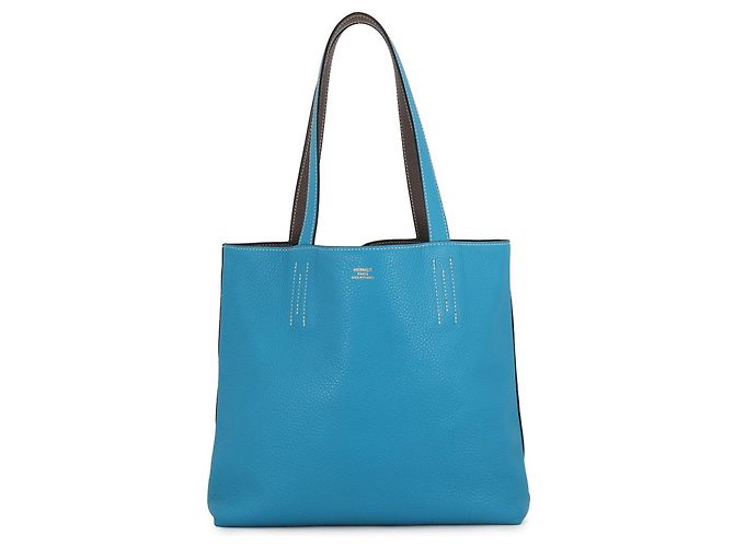 Hermès Hermes Double Sens 28 Tote Bag Grau