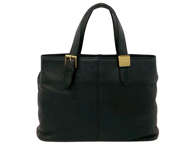 Burberry Lederhandtasche Schwarz