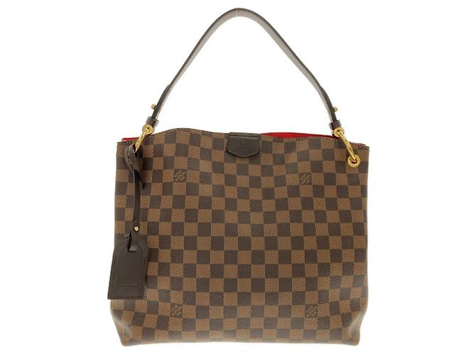 Bolsa de Ombro Louis Vuitton Graceful Damier Marrom