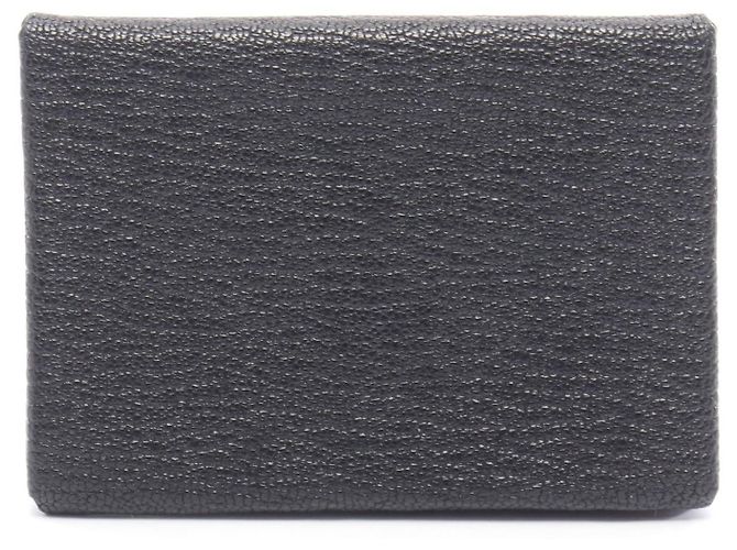 Hermès Hermes Calvi Duo Chevre Coin Case Black