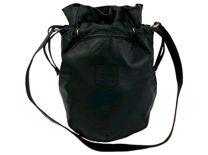 16 Céline Bolsa de ombro em couro CELINE Preto
