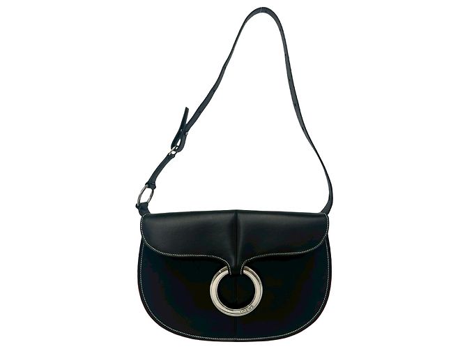 Borsa a tracolla in pelle Loewe Nero