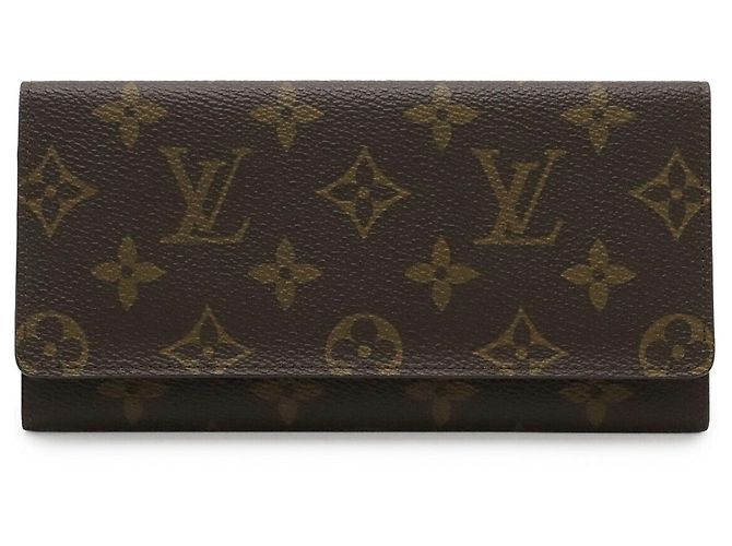 Portefeuille long Louis Vuitton Monogram Marron