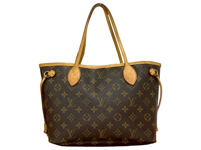Borsa Tote Louis Vuitton Neverfull Monogram Marrone