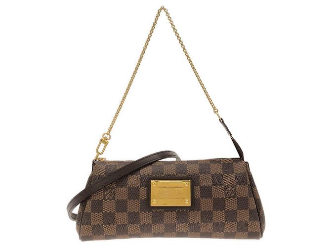 Bolsa de Ombro Louis Vuitton Eva Damier Marrom