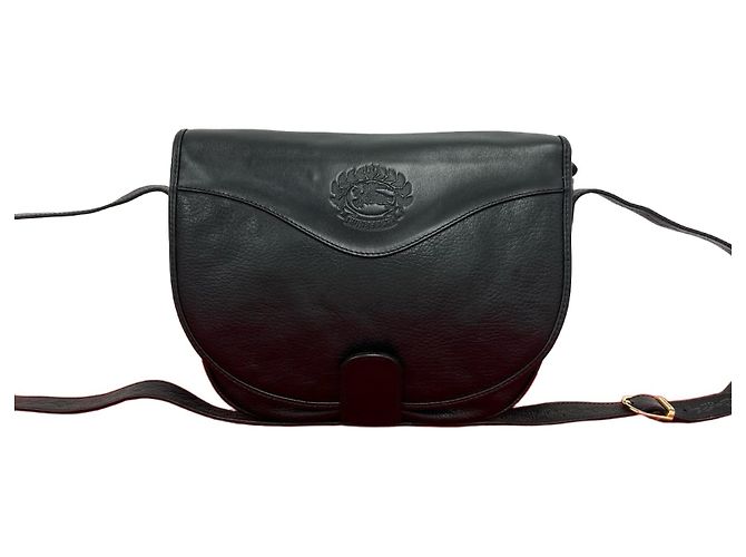 Borsa a tracolla in pelle Burberry Nero