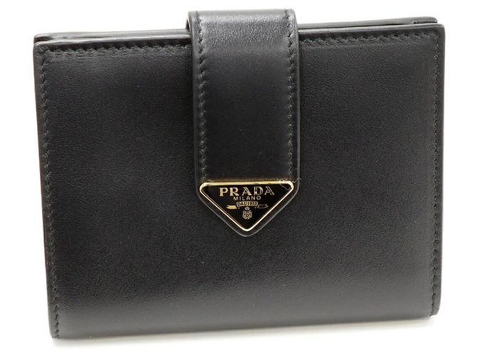 Prada Calf Leather Wallet Black