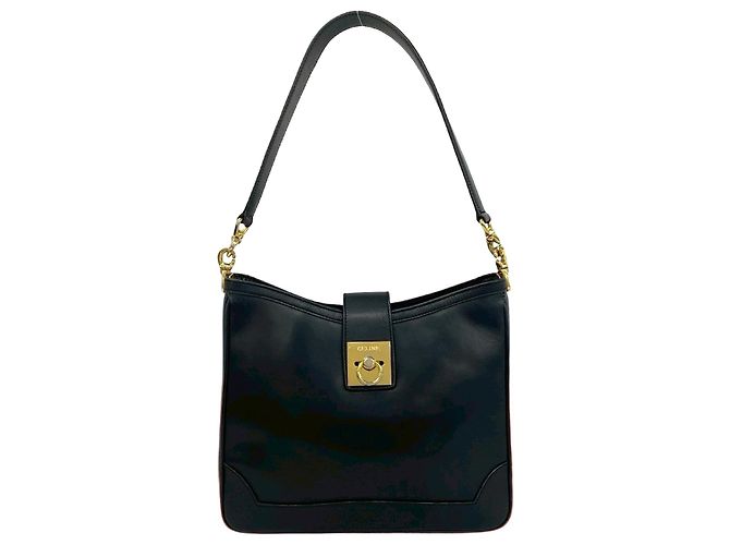 Céline Borsa a tracolla in pelle di vitello CELINE Nero