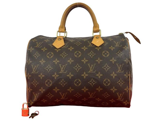 Speedy Bolsa Louis Vuitton Monogram Marrom