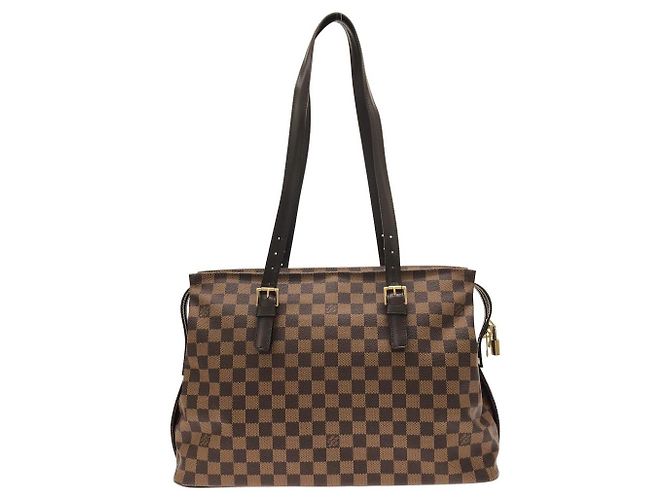Borsa Tote Louis Vuitton Damier Marrone