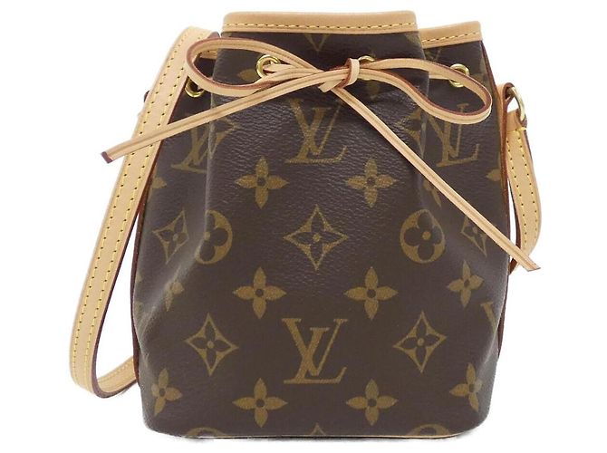 Bolsa de Ombro Louis Vuitton Nano Noe Monogram Marrom