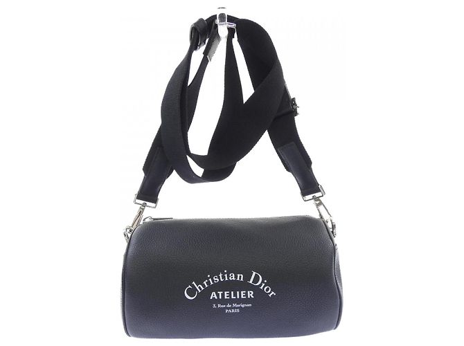 Borsa a tracolla Christian Dior in pelle nera Nero