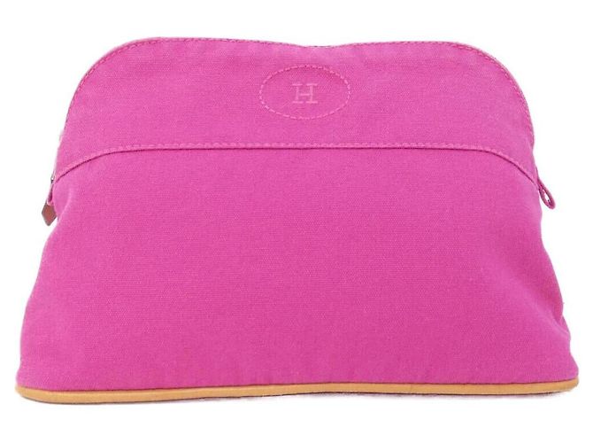 Hermès Pochette Hermes Bolide MM Canvas Rosa