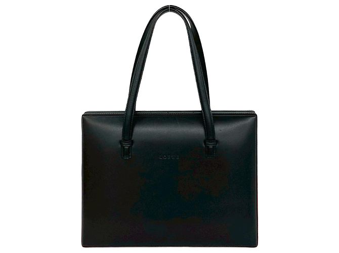 Bolso de mano de piel Loewe Negro