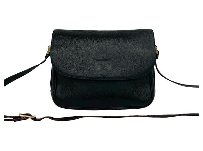 Borsa a tracolla in pelle Burberry Nero