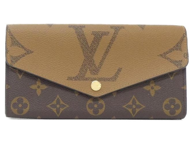Portefeuille long Sarah Monogram Louis Vuitton Marron