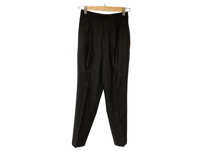 Autre Marque Calça ENFOLD Tapered Tuck Marrom