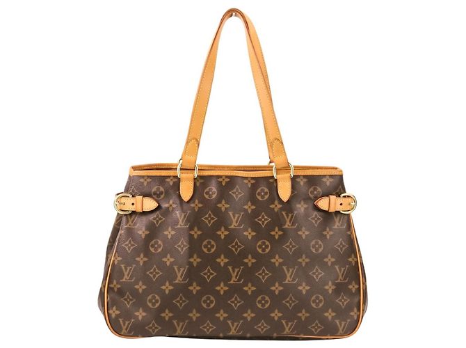 Sac cabas horizontal Louis Vuitton Monogram Batignolles Marron