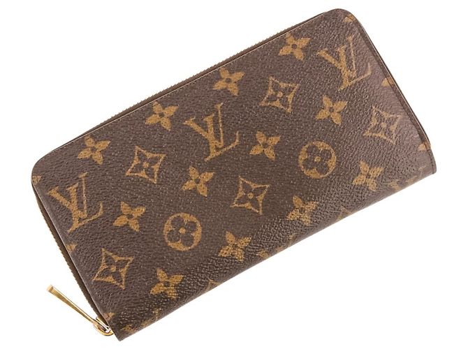 Cartera larga Zippy Monogram Louis Vuitton Castaño Fucsia