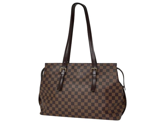 Borsa Tote Louis Vuitton Chelsea Marrone