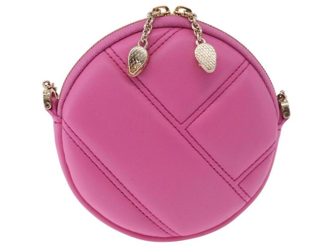 Bulgari Bvlgari de Ombro Couro Rosa