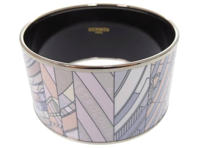 Hermès Hermes Email TGM Armreif Pink Blau Lila 