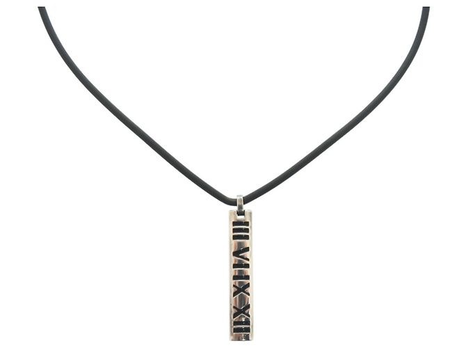 Choker Tiffany & Co. Numeric Atlas in argento sterling 925 Nero